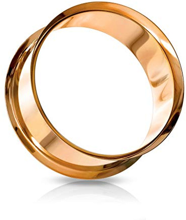 beyoutifulthings Ohr-Tunnel viele Farben Ohr-Piercing Edelstahl Ohr-Schmuck Double Flared Plug Sattel-Verschluss 3-51mm