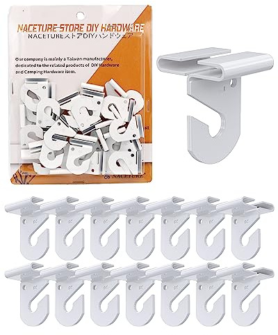 Lot de 15 crochets plafond suspendus - Clips de plafond pour salle de classe - Bureau, maison, magasins, mariage