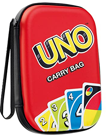 Theo Klein 5901 UNO Tragetasche I Praktische Spielkarten-Tasche für unterwegs I Schützt Karten vor Nässe und Staub I Maße: 11 cm x 3,5 cm x 15,5 cm I Spielzeug für Kinder ab 3 Jahren