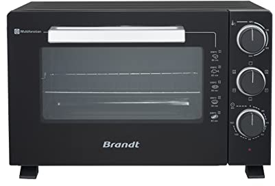 Brandt FC302MUB – Mini four Multifonction – Capacité 30L – 5 positions de cuisson – 1500W – Chaleur tournante – Accessoires : lèchefrites, grille et pince – Noir