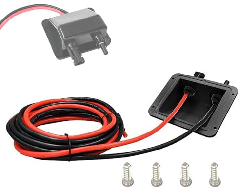 Trisinger Solar Dachdurchführung, Doppel Kabeldurchführung mit 6mm² 3m UV-beständige Verlängerungskabel, IP67 Wasserdichtes PV Solarstecker, für Wohnmobile/Caravan/Boote/Camper(Schwarz, 10AWG Kabel)