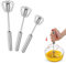 Batidor Manual, 3 Batidor Mecánico Semiautomático de Resorte,Batidores Giratorios,Batidor Giratorio Para Utensilios De Cocina,Batidores Giratorios para Mezclar/Batir Remove