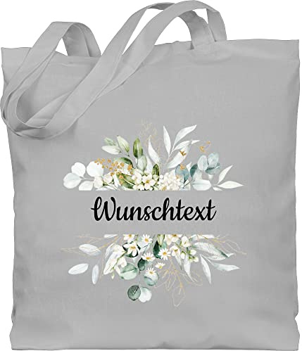 Geschenk mit Namen personalisiert by Shirtracer - Baumwolltasche - Aufdruck selbst gestalten - Wunschtext Text I eigener Text