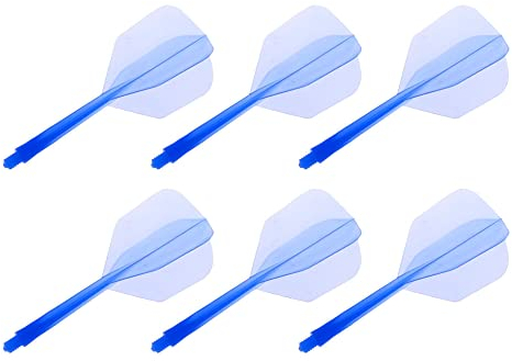 SEABABOO 6PCS Dart Schäfte und Flights Dartschaft und Flights integrierte Dartpfeile Schäfte Zubehör Dartschäfte Darts Dartpfeile Schäfte und Darts ABS mit integriertem transparentem Dartbar-Set