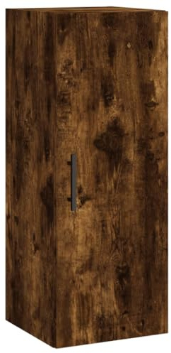 vidaXL Armario de Pared Roble Ahumado 34,5x34x90 cm