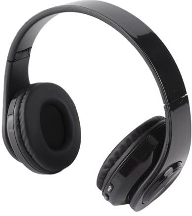 Trådlöst Over Ear-headset med Brusreducering, Hopfällbar Design,5.2, Lång Batteritid, för Mobiltelefon, PC, Resor
