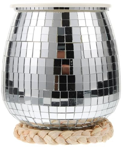BESPORTBLE hängender Blumentopf Disco-Blumenkorb Silberner Discokugel-Übertopf Pflanzendekor Zimmerpflanzentöpfe Pflanzkübel für den Kindergarten Blumentopf im Freien Anlage