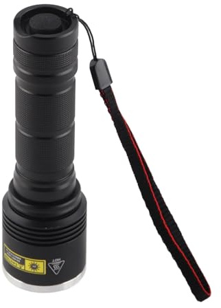 Enlybee Linterna UV LED de 365 nm, antorcha de luz negra, carcasa de aleación de aluminio, linterna ultravioleta de 40 W, 1800 mW, antorcha UV de camping aplicable, detección de joyas en