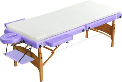 AHUFGN Wimpern Matratze 5-Zonen-Memoryschaum-Matratzenauflage for Massagebett, Matratzenauflage for Massagetisch, nur rutschfestes Bettkissen