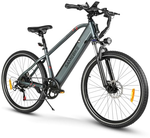 SAMEBIKE E Bike, 27,5Zoll E-Bike Herren Damen, 36V 15.6Ah Akku, Reichweite bis zu 80 KM, Offroad E-Mountainbike, 21 Gänge. RSA01 Men