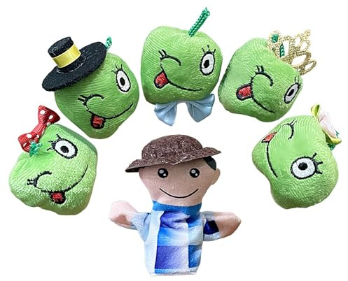 Fingerpuppen, Plüschpuppen für Finger, 6 Stück, interaktive Plüschpuppen, Kindertheater