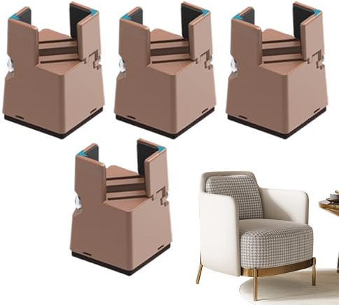 Risers Table Legs - High Performance Furniture Risers Lifter Blocks for Height, Bed Lifts Chair Roisers Couch Leg Riser, Sofa Raiser Stands for Desk Frame, Table Height Adjustment