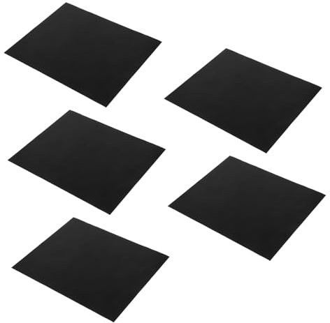 TOYANDONA 5 Pièces Tapis de Cuisson BBQ de Résistant à Haute Température Antiadhésif et Réutilisable Tapis pour Grillades Extérieur Facile à Nettoyer et Distribution Uniforme Chaleur