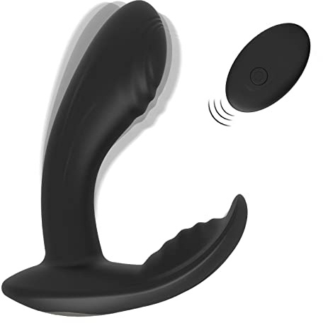 NOMIES Anal Vibrator Prostate Massager, Anal Butt Plug with Ergonomic Design and 9 Powerful Stimulation Patterns for Beginner&Advanced Player, Anal Sex Toys for Men, Women and Couples