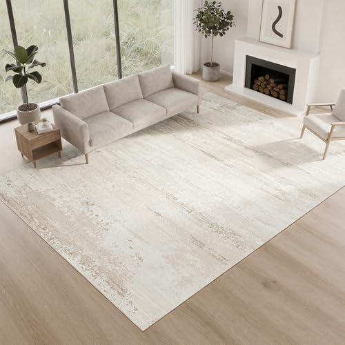 BGASZ 8x10 Washable Area Rug, Soft Area Rugs for Living Room, Non Slip Backing,Short-Pile&Durable Edge Binding, Stain Resistant, The Large Carpet for Bed Room, Dining Room,Office,Playroom