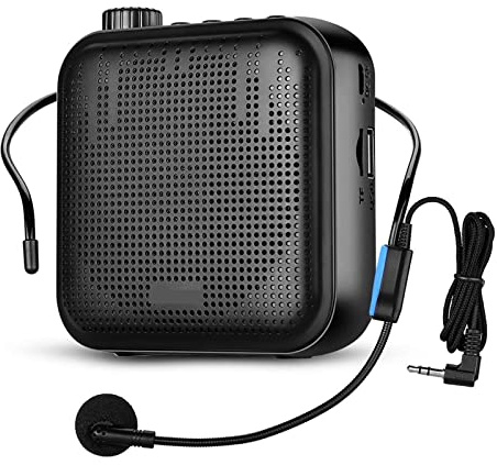 BINGNU Sprachverstärker, Sprachverstärker Megaphon Mini -Audio -Lautsprecher mit mikrofon wiederaufladbarem Ultraleicht for Lehrer
