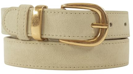 SCAMODA Damengürtel aus echtem Veloursleder – Eleganter Wildleder Gürtel – 2,8 cm breit – In vielen Farben & Längen – Klassisch & modern kombinierbar