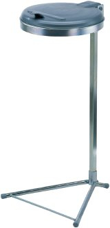 KAYSER GmbH Abfallsammler f.120l 980x500x530mm Ku.-Deckel silber Einwurf-D.350mm