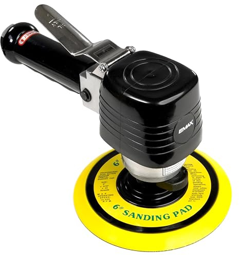 Airbase by Emax EATDS60S1P - Levigatrice orbitale industriale a doppia azione, 15,2 cm
