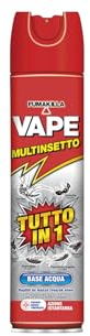 Vape, Multinsetto Spray, Insetticida a Uso Domestico con Elevata Efficacia, Elimina Insetti Volanti e Striscianti,Gradevole Fragranza di Geranio e Lavanda, 400 ml