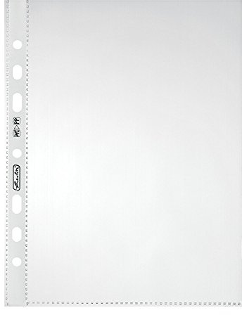 Herlitz 5825252 Prospekthülle A5 Standard glasklar, PP, 0,05 mm, transparent, dokumentenecht (150 Stück)