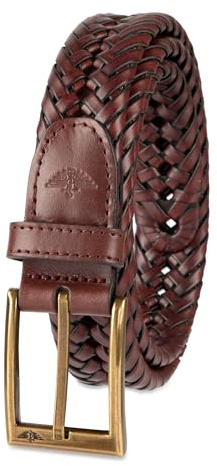 Dockers Men's Leather Braided Casual and Dress Belt