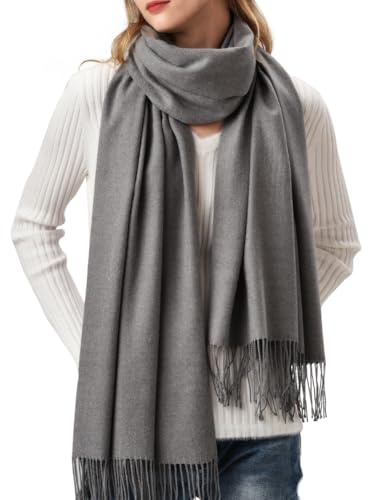 FURTALK Damen Großer Winterschal Halstuch Warmes Feinstrick Winter Schal