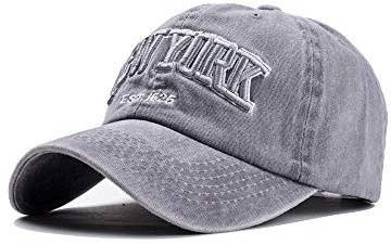 CheChury Retro Vintage Basecap New York Unisex Baumwolle Kappe Distressed Washed Verstellbar Outdoor Freizeit Hut Stickerei Cap Herren Baseballkappe Frauen