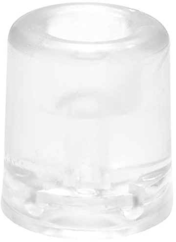 WAGNER Fermaporta VULKANO MEDIUM - Diametro Ø 31 x 34 mm I Fermaporta a pavimento/a muro da avvitare I Fermaporta trasparente in stile retro in gomma piena - 15206421