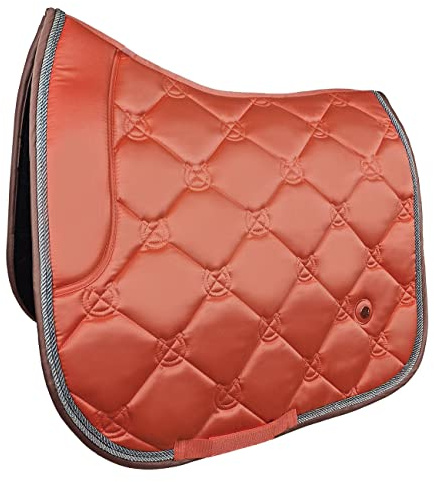 Horsenjoy Schabracke Desire Dressurschabracke Sattelpad Pferdeschabracke (Lachsfarbe)