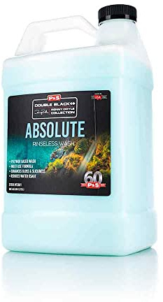 P & S professionella detaljprodukter - absolut sköljfri tvätt - premium tvålalternativ; unik polymerkapsling och emulgerande smuts; mjuka vatten; säker på färg, beläggningar, omslag, PPF (1 gallon)