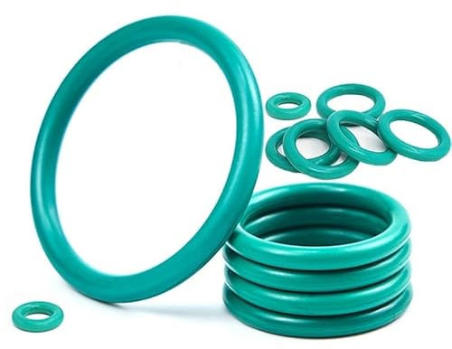 JWOO FKM O Ring Fluorkautschuk CS 4mm 5mm Grüne O-Ringe Dichtungsöl Dichtung Unterlegscheibe Dichtung Fluorkautschuk Außendurchmesser 14mm-100mm Hohe Temperatur (Size : OD27mm (5Pcs), Color : CS 5mm)