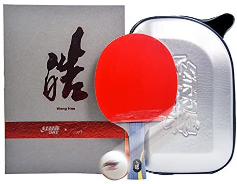 BBAUER Ping Pong Paddle Blades Of Competition, Offensive Tischtennisschläger, Ping Pong Racket Of 5 Layers Wood/As Shown/Long Handle