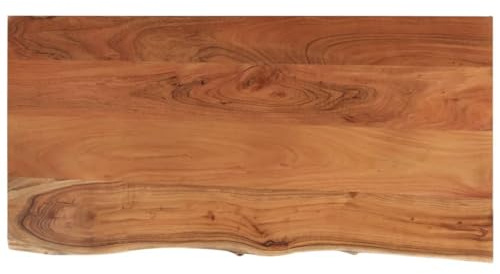 vidaXL Piano 120x60x2,5 cm Rettangolare Legno Massello di Acacia, Appoggio per Bagno