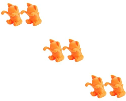 Amosfun 6 Pièces infuseur à thé chat accesoire cuisine filtre à thé animal infuseur à en vrac passoire à infuseur de cuisine infuseur à animal filtre à en silicone