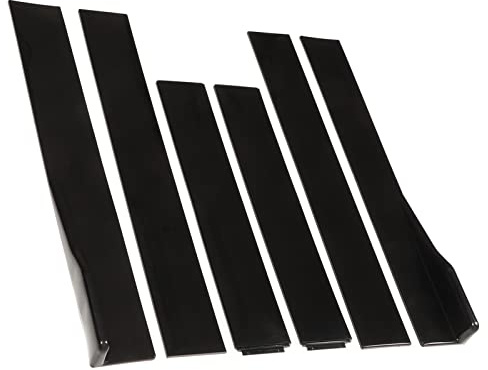 Minigonne Laterali per Auto Estensioni del Pannello Basculante Nero Lucido Diffusori a Labbro Splitter per Veicoli Universali