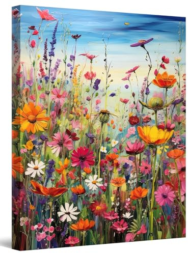 LZLHDE Diamond Painting Erwachsene, Diamant Painting Bilder Blumen 30x40cm 5d Diamond-Painting Geeignet Als Geschenk, Zur Entspannung und Als Wanddeko (mit Rahmen 30x40cm)
