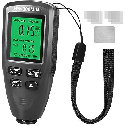 Paint Thickness Gauge, Paint Thickness Gauge Digital Coating Thickness Gauge Meter Car Painting Depth Gauge For Used Car Buyer Paint(Nero)
