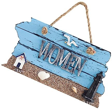 Homoyoyo Cartello per Bagno in Decorativo Targa Wc Marina per Chiaro per Pubblica Decorazione da Spiaggia per Bagno