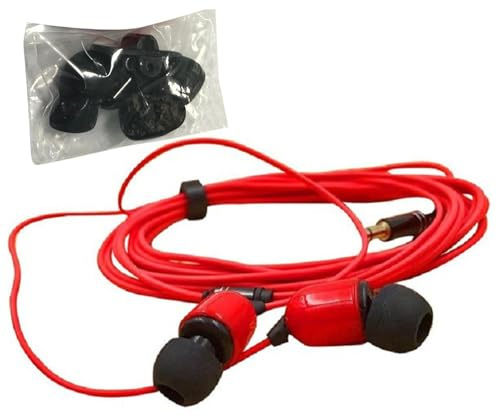 Téléphones d'oreille extra longs - écouteurs câblés avec | Écouteurs de câble de câble de 3 mètres, écoutteurs de câbles intra-auriculaires avec microphone pour périphériques de sortie audio,