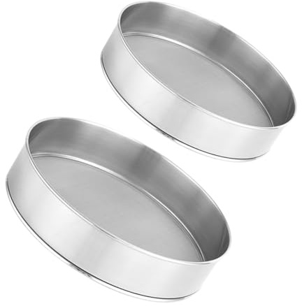 Alipis 2 Pezzi Setaccio Acciaio Inossidabile Setaccio Manuale Rete Fine per e Spezie Strumento Impugnatura Ergonomica per