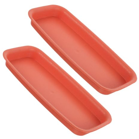 Mikikit Set 2 Pezzi Vassoio Rettangolare in Plastica per Vasi da Piante, Anti-Perdita e Raccogligoccia per Uso Interno ed Esterno, per Mantenere Pulito Pavimento