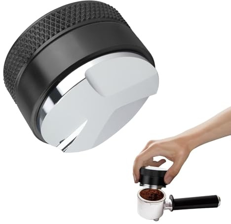 KINHARD Tamper 53mm Distribuidor Cafe, Ajustable, Aleación Aluminio | Prensador Cafe Accesorios Cafetera Desmontable, Ideal para Barista Accesorios en Casa, Oficina, Camping y Cafeterías