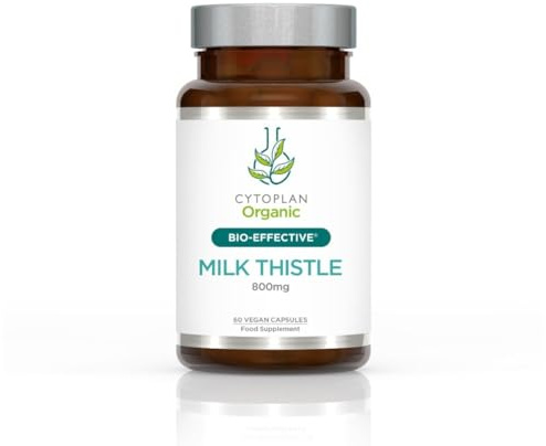 Cytoplan Organic Milk Thistle Capsules 60 – Optimal Absorption – British Developed – Scientifically Formulated – High Bioavailability