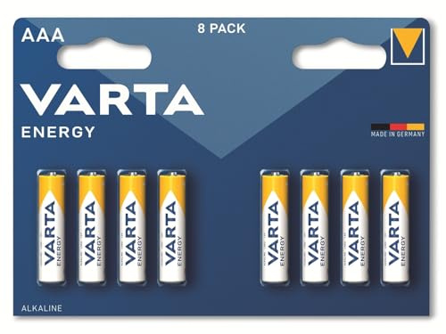 Varta 4103 - Pack de 8 Pilas alcalinas AAA, Color Azul