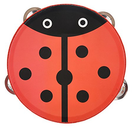 Pandereta de Madera, 6 Pulgadas Campana de Madera del Tambor de Mano de Pandereta Juguete de Musical Percusión Instrumrnto(1#)
