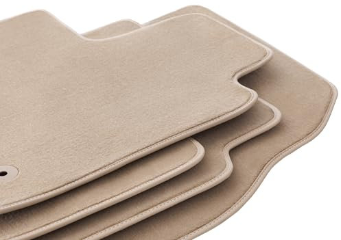 Wielganizator Automatte – Passend für Peugeot 508 I Limousine, Kombi, SW, RXH 2010-2018 – Velours – Autozubehör - Praktische Fußmatte Auto – 3-teilig - beige