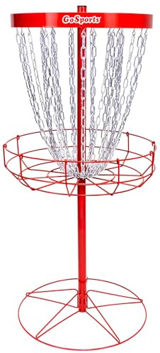 GoSports Regulation Disc Golf Basket - 24 Chain Portable Disc Golf Target