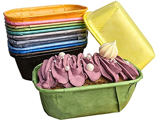 CANDeal Rettangolare Pirottini per Muffin e Cupcake in Carta 200pz, Pirottini Muffin da Forno Usa e Getta, pirottini di carta per muffin, Stampi per Muffin Cupcake