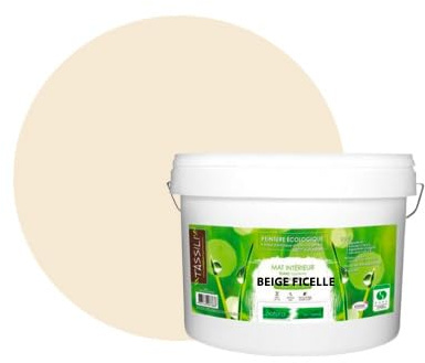 BOX DECO COULEURS Pintura de pared natural ecológica con aspecto mate interior Natura, 10 l/130 m², color beige